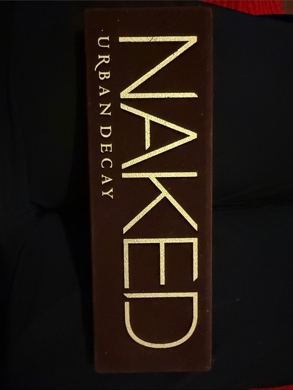 Urban Decay Gold Lettering on Brown NAKED Wall Plaque